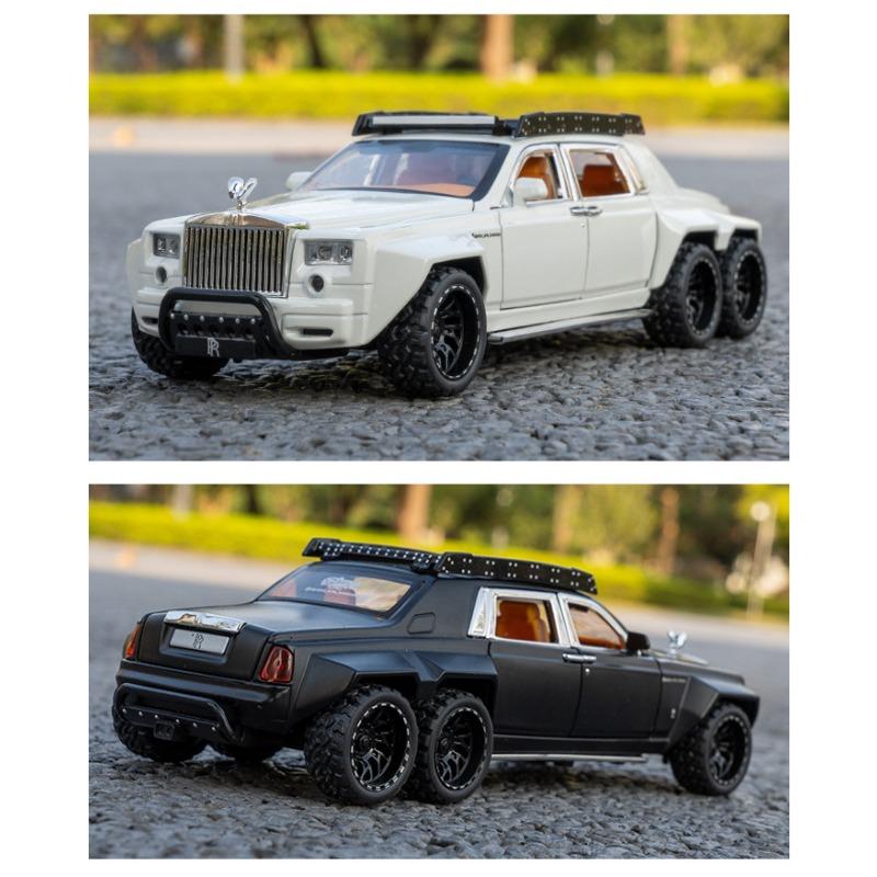 1/32 Rolls-Royce Phantom 6x6 Slitina Pickup Odlévaný Model Auta - Zvuk a Světlo Dárek
