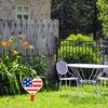 Hvězdný vlastenecký zahradní kůl v americkém stylu, venkovní kůl, vánoční dekorace ke Dni nezávislosti pro domácí dekoraci na trávník na zahradě