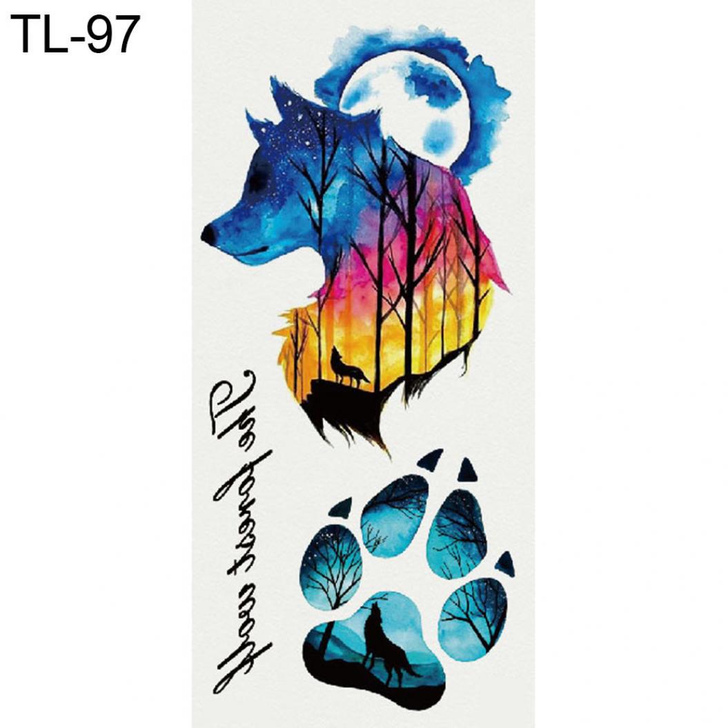 

Водонепроницаемая временная татуировка Наклейка Боди Арт Змея Кошка Собака Сова Наклейки