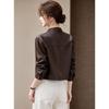 D.F.DEAR Women's Retro Stand Collar Short Jacket