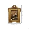Tabletop Picture Frame Vintage Resin Ornate Design for Desk, Shelf
