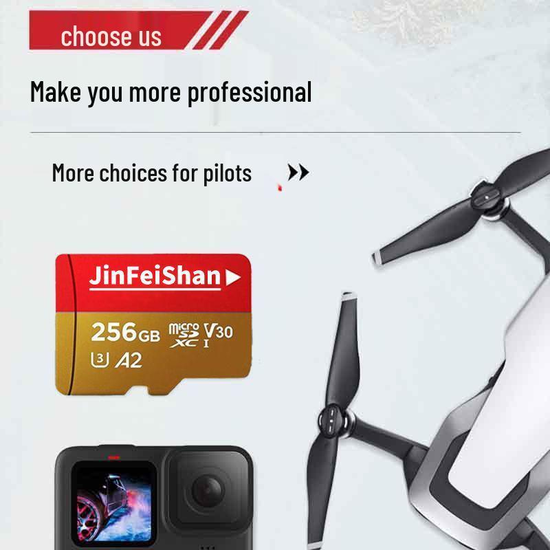 DJI Pocket 2/3 Compatible 128GB TF Card for 4K Panoramic Action Camera