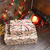 Christmas Wrapping Paper Roll Recyclable Brown Gift Wrapping Paper With Elk Xmas Party Gifts Birthday Graduation ECO friendly Present Decorations