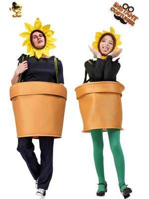 Costume da Pianta di Girasole in Vaso per Cosplay e Spettacoli Teatrali
