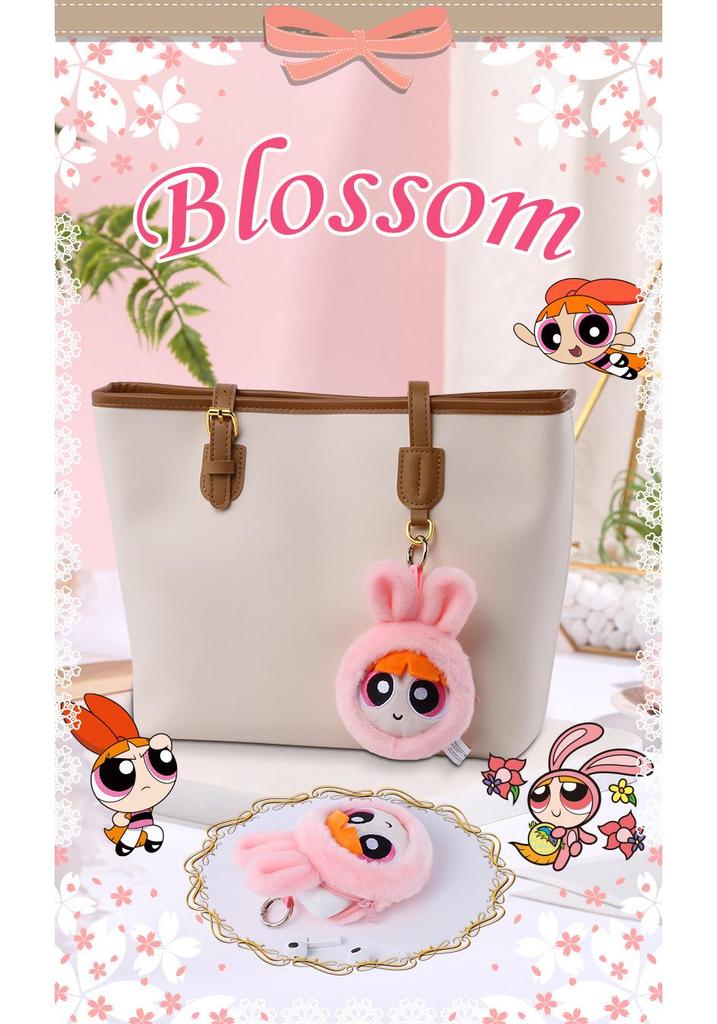 Powerpuff Girls Bunny Costume Mini Shoulder Bag with Bubble Earphone Case & Plush Pendant
