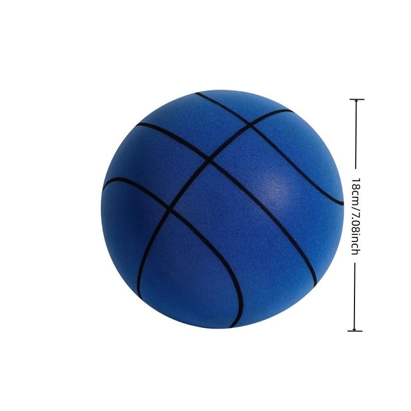 18Cm Silent Basketball Racket Ball For Children'S Indoor Training Baby Silent Sponge Elastic Small Leather Ball Toys