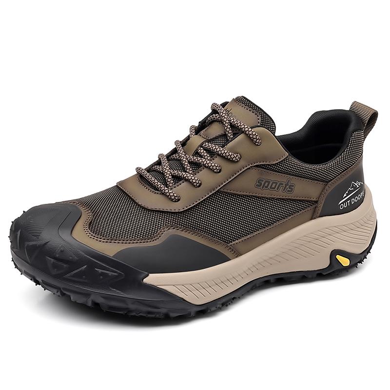Men's Breathable Casual Sports Mesh Shoes Non-Slip Wear-Resistant Lightweight Outdoor Hiking and Mountaineering Shoes