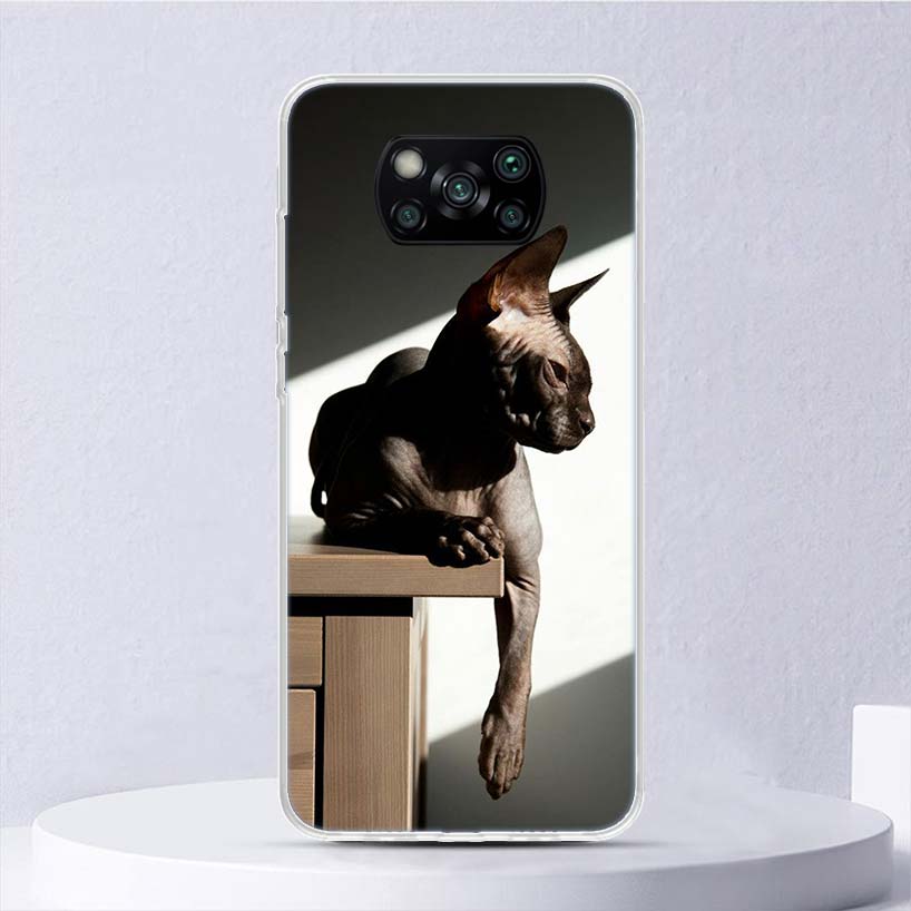 Lavaza Sphynx Sphinx Cat Soft Case For Xiaomi Poco X7 X6 X5 X4 X3 Nfc F6 F5 Pro Phone Cover F4 Gt F3 F2 F1 M5S M4 M3 M5 Funda Co