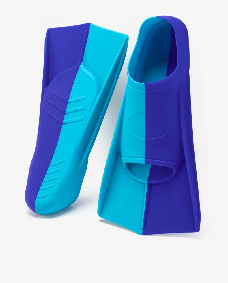 Unisex Silikon Kurze Schwimmflossen für Freistil und Brustschwimmen – Leichte Trainingsausrüstung für Erwachsene und Kinder.