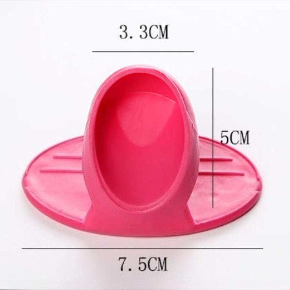 Silicone Insulated Finger Covers Oven Microwave Insulated Gloves High Temperature Resistant Thickened Insulated Mat 1PC