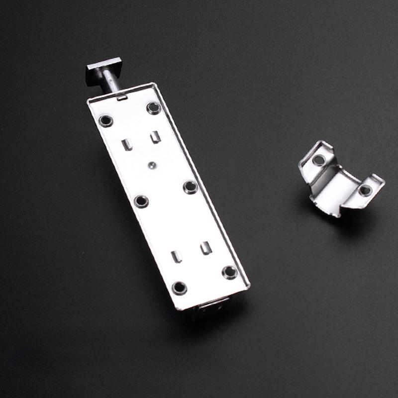 Thickened Stainless Steel Bolt Surface-mounted Automatic Spring Wooden Bolt Anti-theft Bathroom Door and Window Lock Door Bolt Bolt
