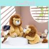 Cartoon Lion Plush Toy Keychain Animal Cartoon Soft Short Plush Backpack Charm