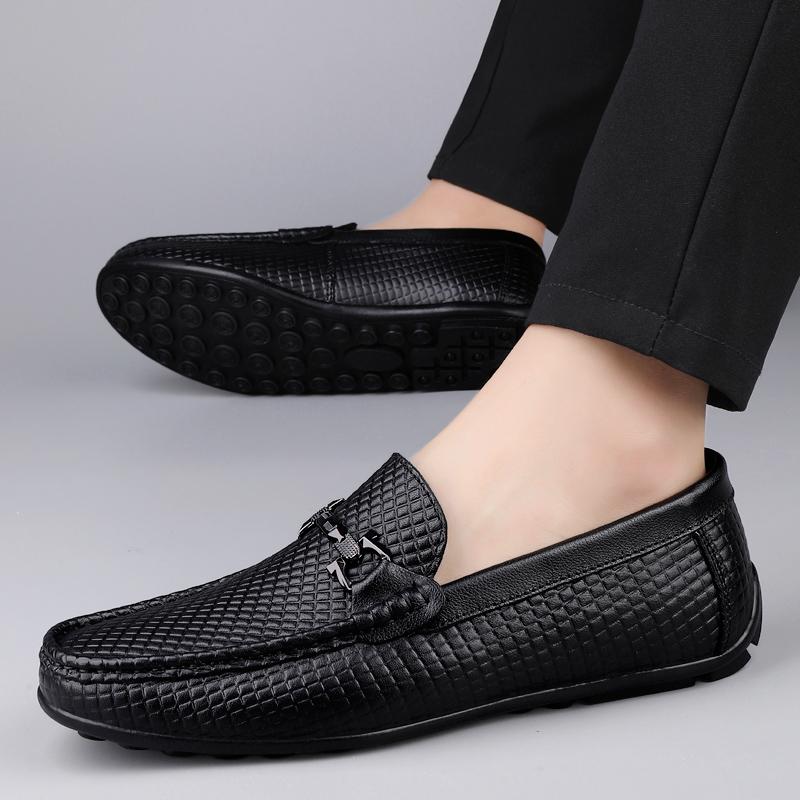 Luxury Brand Men Casual Shoes Genuine Leather Loafers Shoe Driving Moccasins Comfort Slip On Party Business Office Shoes