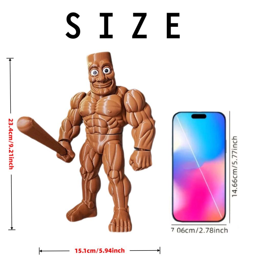 

Muscle Edition Tung Tung Saur Fun Statue with Articulated Joints Large античный бронзовый
