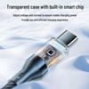 120W Dual Type-C Fast Charging Cable with Smart Display for Apple 15/16 & Huawei Phones
