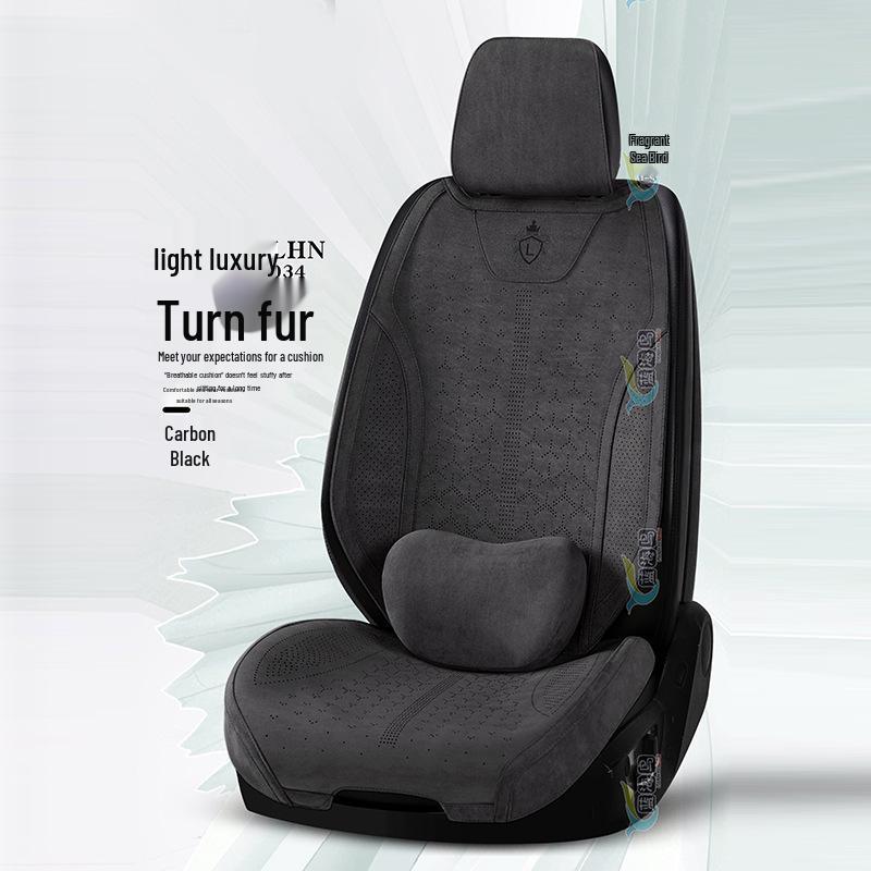 

Luxury Rams Suede Car Seat Cushion - All-Season Comfort 5-Seater Full Car [Specify Model Year]