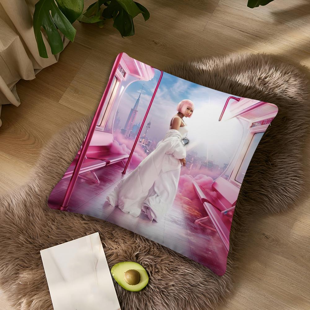 Singer N-Nicki Minaj Friday Cushion Cover Living Room Accent Couch Back Support Square Lounge Restful Nap Companion Pillow Case