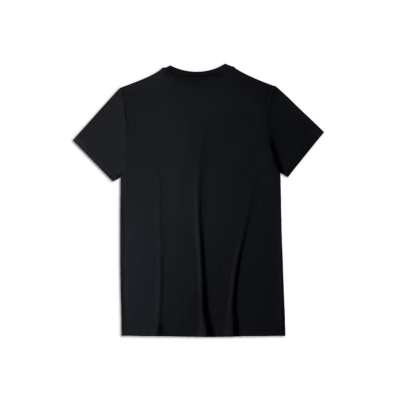 Li-Ning Lightweight Quick-Dry Loose Short Sleeve T-Shirt Men Tops Black ATSU883-1