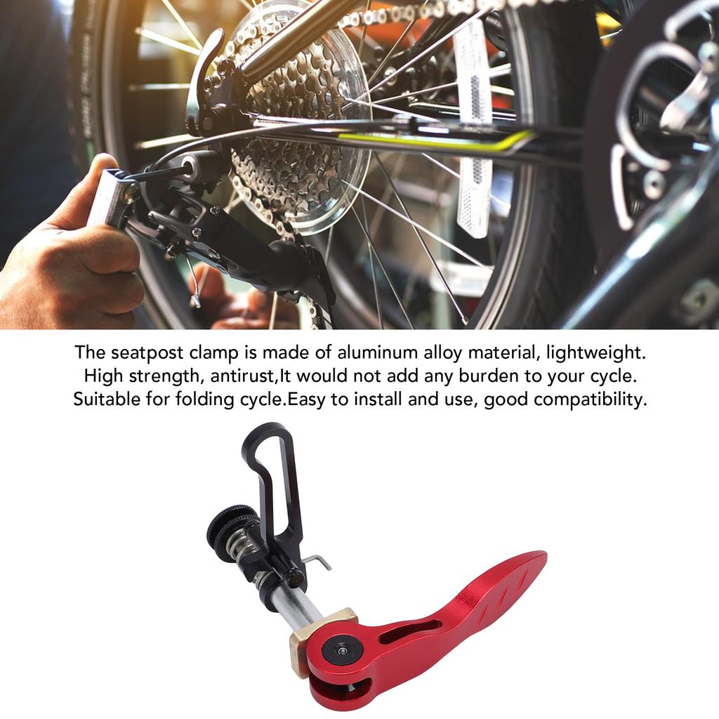 Sklápěcí objímka sedlovky jízdního kola Vysokopevnostní Lehká objímka sedlovky jízdního kola Hliníková slitina Pevná Snadná instalace pro cyklistiku