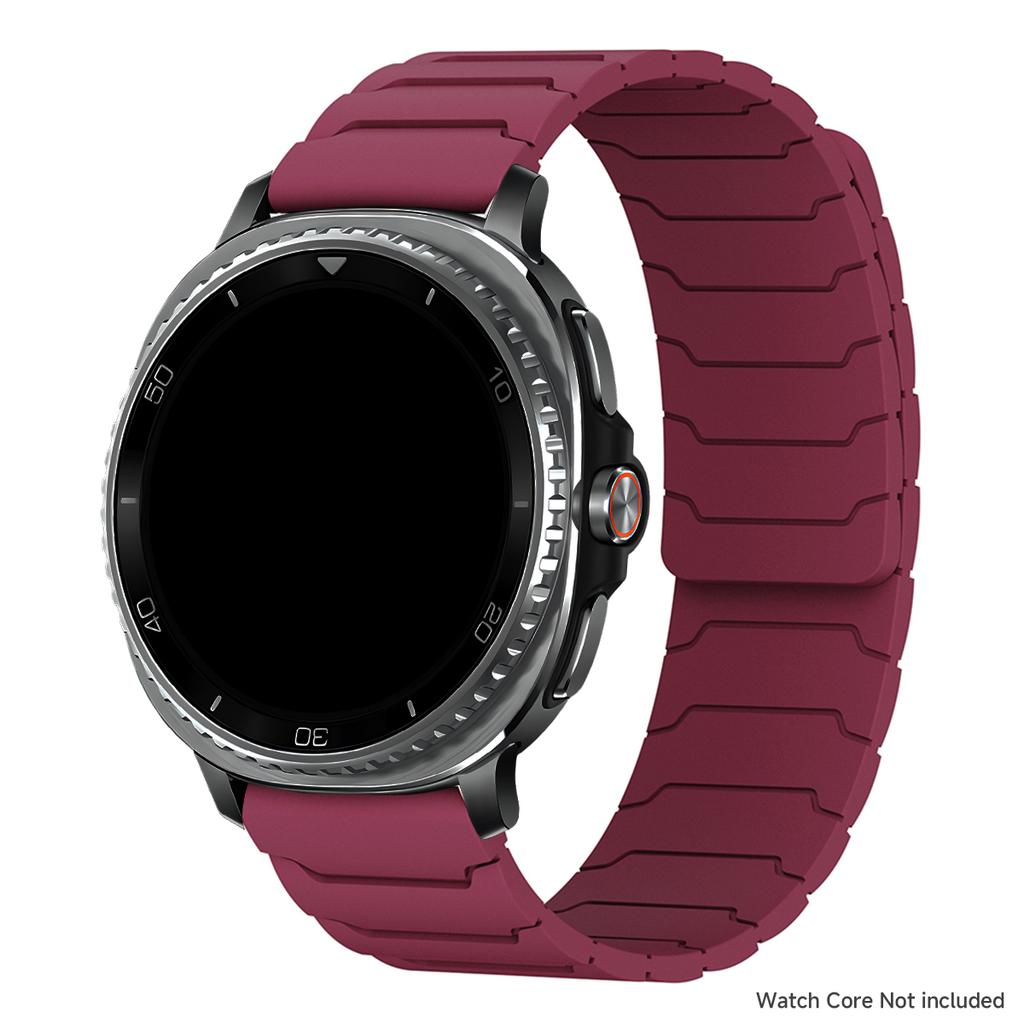 Magnetic Loop Strap for Samsung Galaxy Watch 8/8 Classic Silicone Sport Band for Galaxy Ultra 2025/7 Ultra Two-tone Bracelet