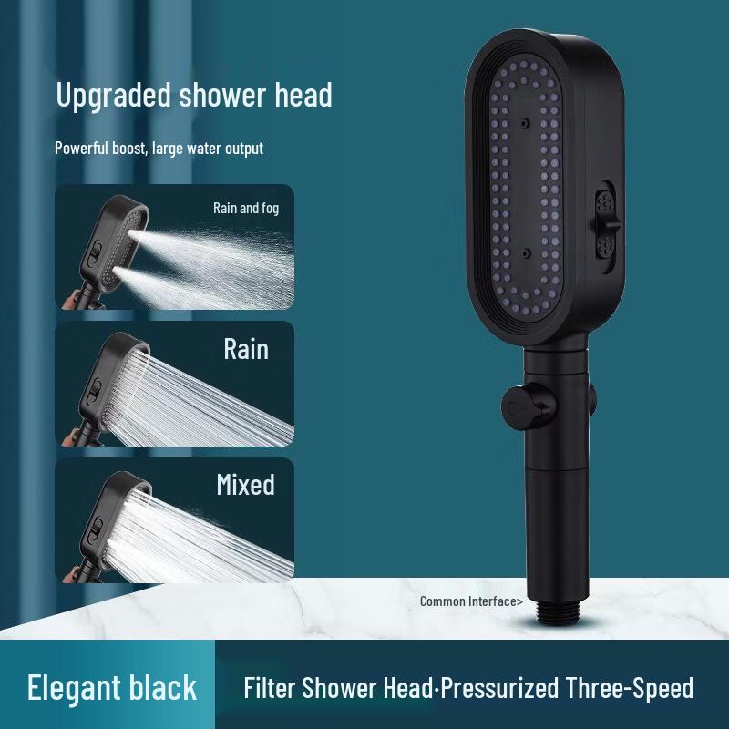 Langzhiwen Pressurized Handheld Shower Head with Hose