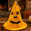 Comfortable Breathable Festival Hat Halloween Pumpkin for Kids Adults, Funny Plush Store Window Decor Witch Party Costume, Cosplay, Stage Performances