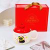 Apple Cat Red Souvenir Set Cartoon Cute Festive Ceramic Cup with Lid Spoon Mug Personalized Hand Cup