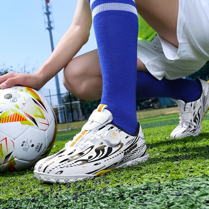 New Children Football Boots Society Cleats Soccer Shoes Professional Boys Girls Football Field Boots Original Non Slip Sneakers