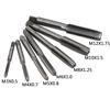 8pcs Thread Metric Machine Hand Screw Thread Plug Taps Set M3 M4 M5 M6 M8 M10 M12 with 1pcs