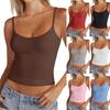 Women's Round Neck Vest, Adjustable Camisole Vest, Sleeveless Top