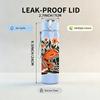 1PC American Football Floral Art Print 750ml Color Plastic Sports Water Bottle Leakproof Flip Straw Lid Suitable for Sports Office Home Use