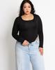 Kulsiseu Cs Soft Bodysuit Top-041 (Black)