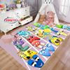1PC Funny Monster Printed Alphabet Carpet Rugs for Living Room Bedroom Children's Room Decor Mat, Kids' Play Non-slip Mats Gifts