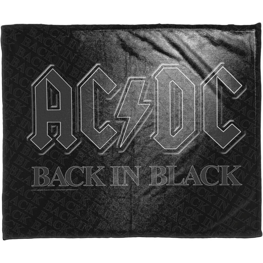 AC/DC Back In Black Sherpa Fleece Blanket