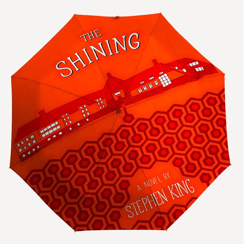1PC The Shining Stephen King Umbrella-8-Rib Reinforced, Automatic Open, Lightweight & Durable, Cute Fashion Accessory for Outdoor, D2633