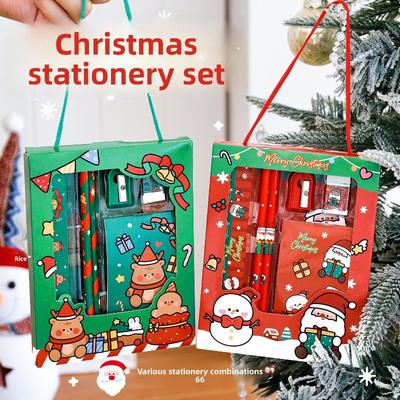 Christmas Stationery Gift Set, Student Surprise Stationery Small Gift Box, Kindergarten Christmas Whole Class Reward Small Gifts