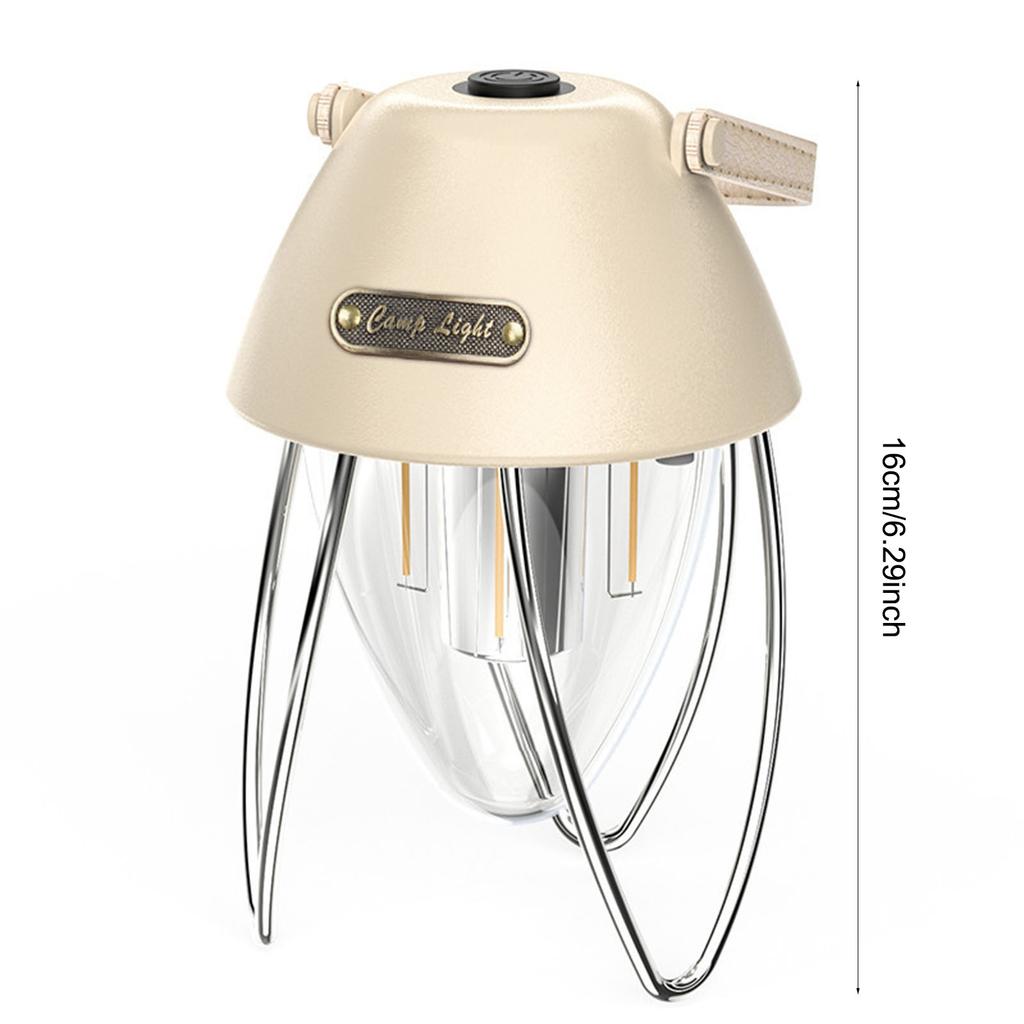 Buiten Warm Licht Sfeerverlichting Tentlamp LED Campinglamp Traploos Dimbaar Elektriciteitsweergave