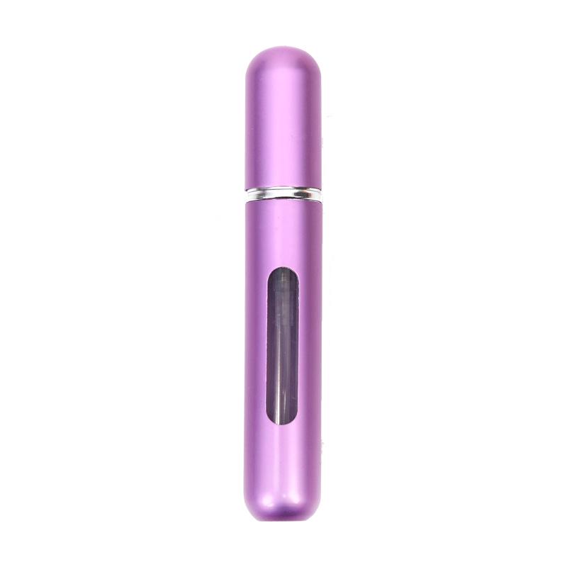 8ml Mini Refillable Travel Perfume Spray Bottle, Bottom-Fill, Round Head, Self-Pump, Portable, In Stock