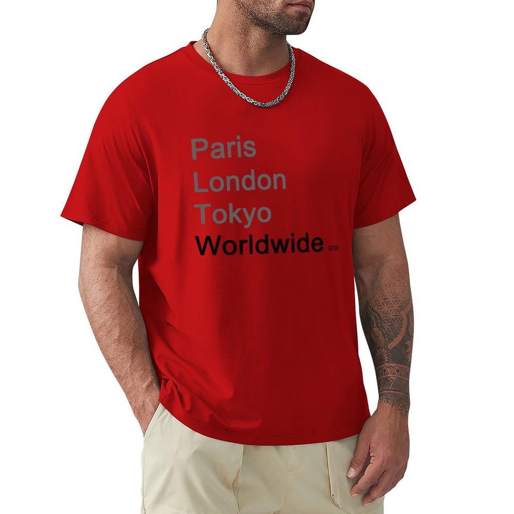 Worldwide Big Time Rush T-Shirt Graphics Shirts Graphic Mens Cotton T Shirts