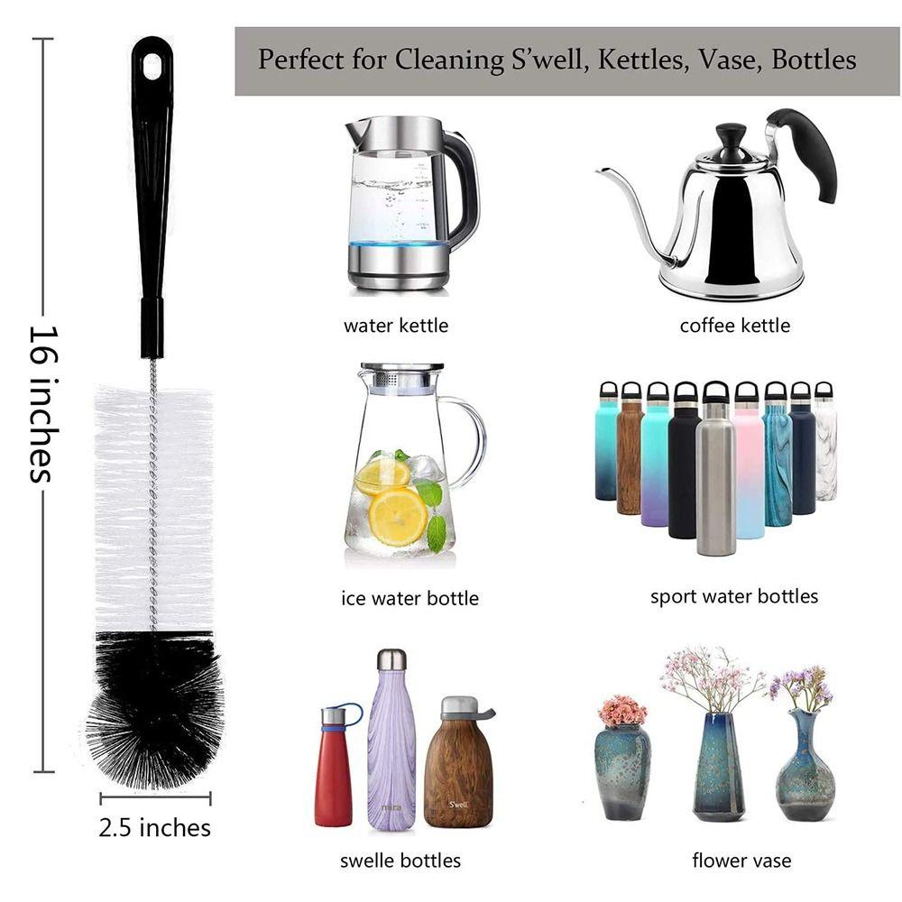 8PCS Plastic Bottle Brush Cleaner with Long Handle Drinkware Scrubber  Wine Decanters