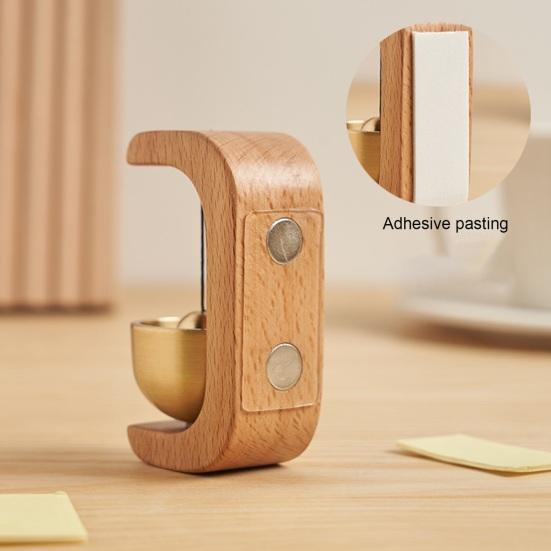 Door Bell Durable Easy To Install Loud Sound Solid Wood Frame Shop Entrance Ring Magnetic Wooden Doorbell Housewarming Gift