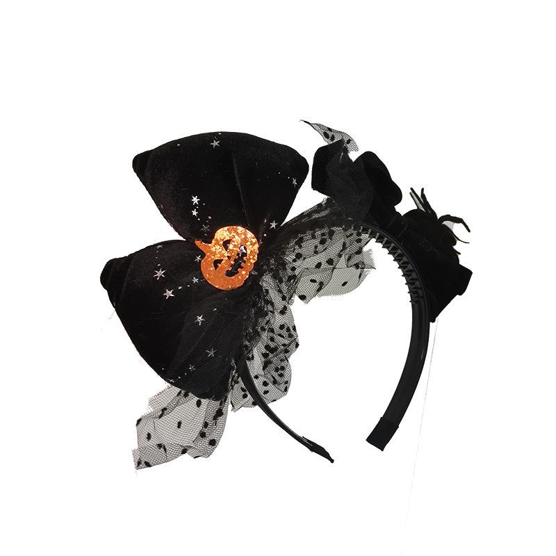 Bandeau Citrouille d'Halloween Squelettique & Pinces à Cheveux Mignonnes pour Enfants