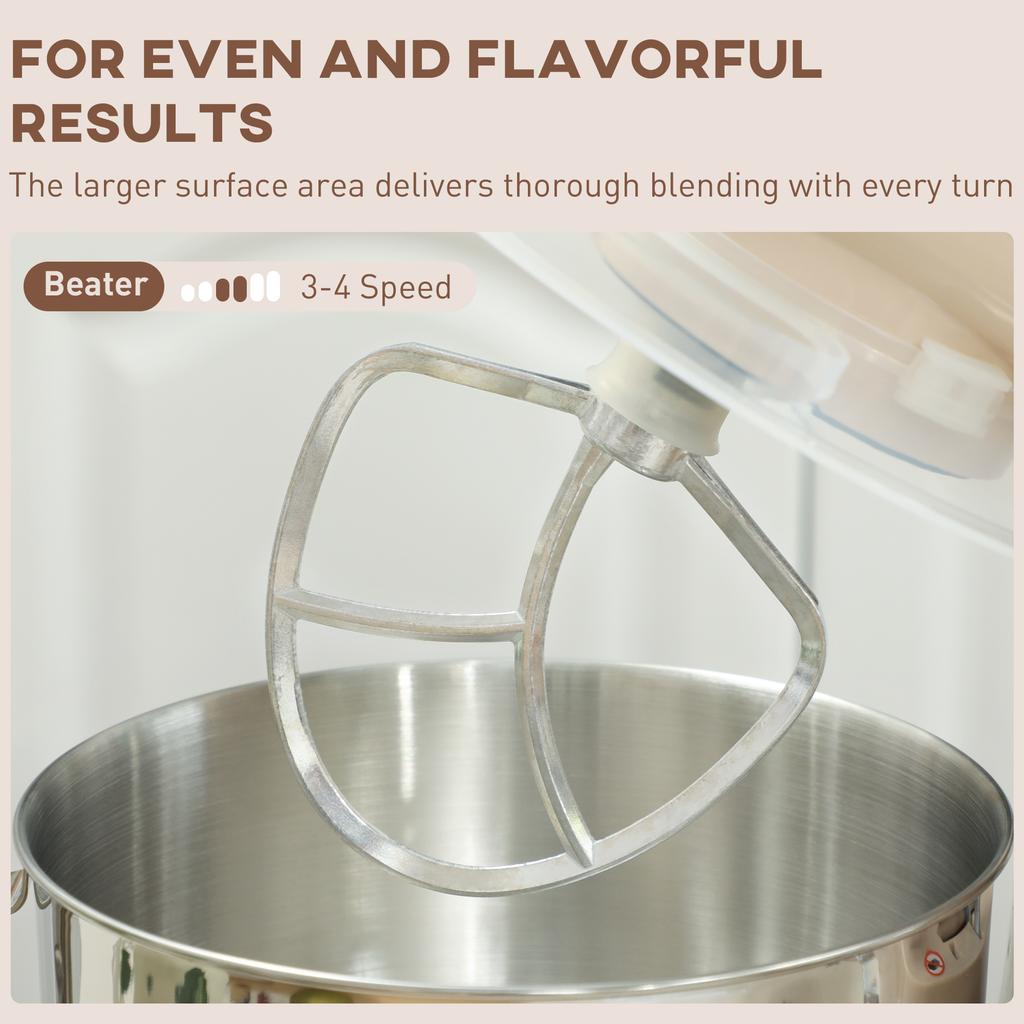 1300W Kitchen Stand Mixer, with Accessories - Beige