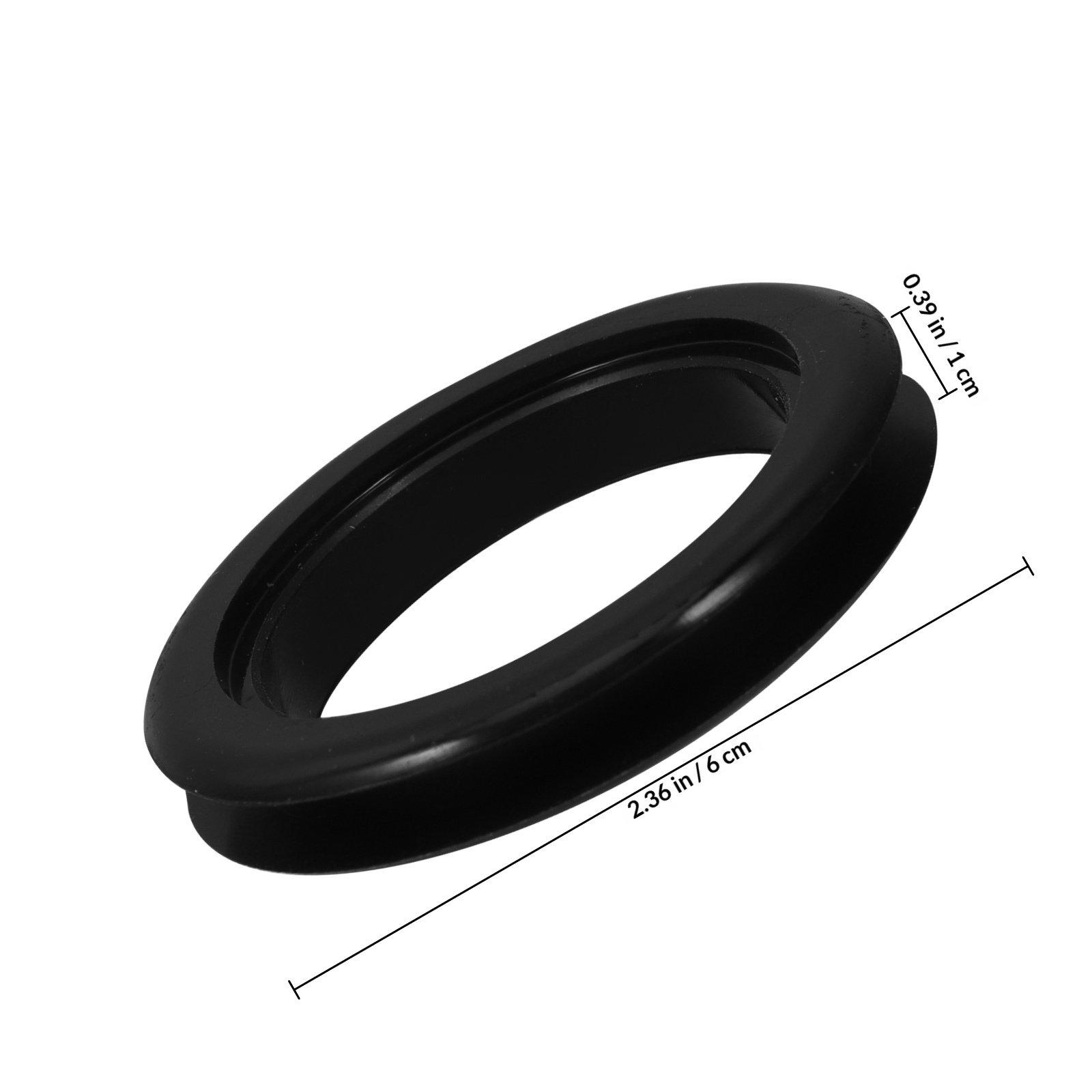 

4Pcs Flexible Silicone Umbrella Hole Ring Set Table Umbrella Ring for Outdoor Patio Deck Sunshade Fixing Tool Non Marking Design чёрный