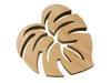 AndLaki Stylish Wooden Monstera Made In Japan from Domestic Natural Hinoki Cypress (AndLaki) Trivet, Trivet, Design, (Natural, Large)