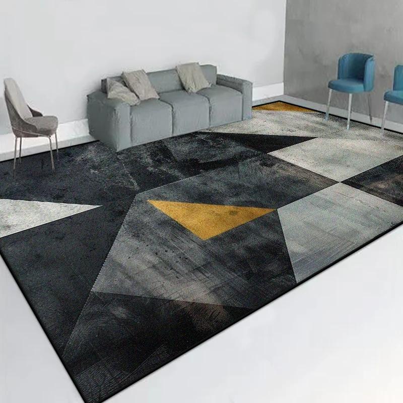 Carpet Modern Simple Light Luxury Rug Soft Non-Slip for Living Room Kids Bedroom Coffee Table Retro Home Decoration