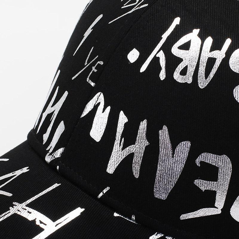 Graffiti Alphabet Baseball Hat Men's and Women's Versatile Sunshade Casual Cap Outdoor Couple Hip Hat Travel