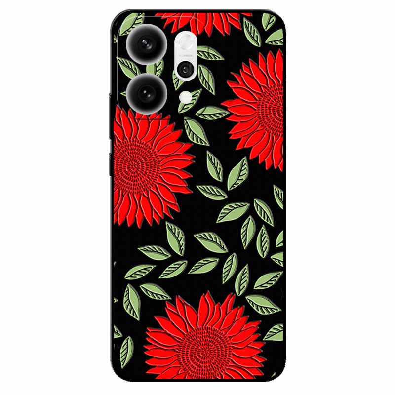 3D Cartoon Emboss Case For Oppo Reno14 5G Relief Embossed Retro Silicone Back Cover For Reno 14 CPH2737 Funda Anime Coque Reno14