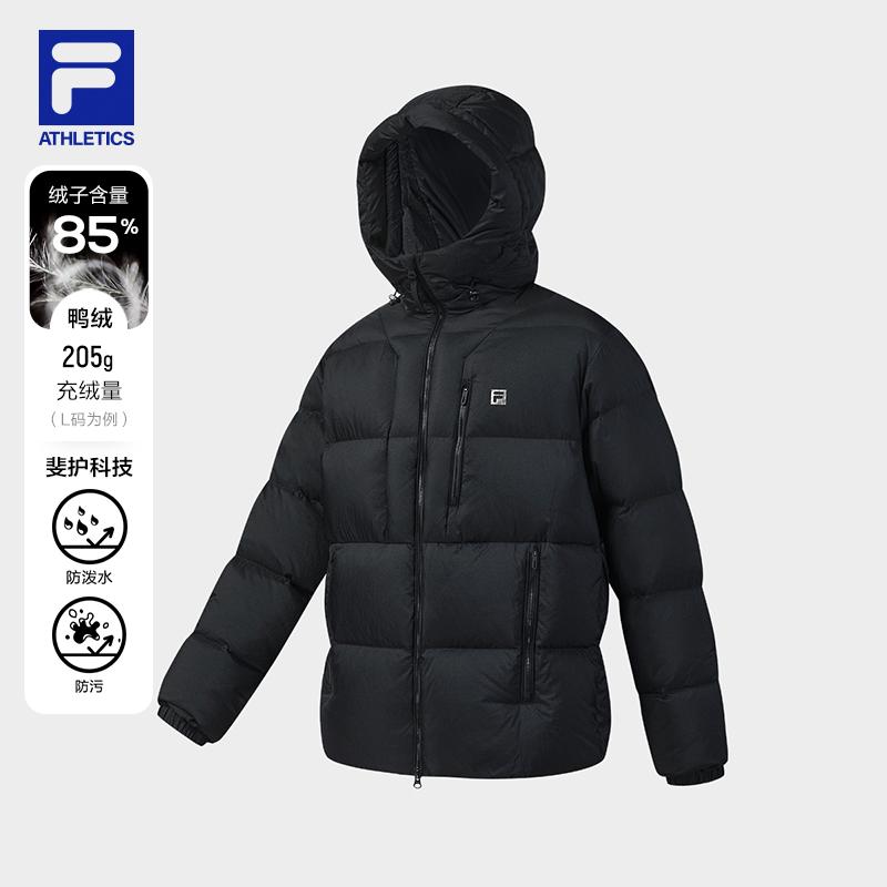New FILA Fitness Down Jackets Men's Jet Black BK A51M541902F-BK