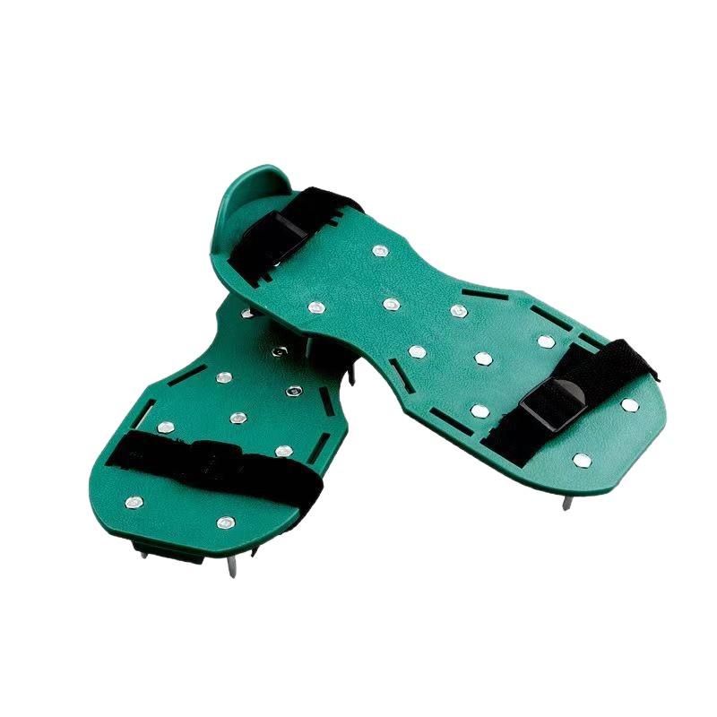 Garden Soil Aerator Shoes - Lawn Loosening, Self-Leveling, Epoxy-Coated Gardening Tools